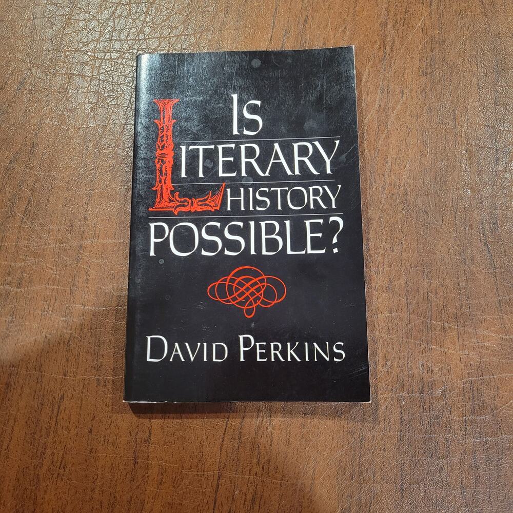 Is Literary History Possible By Perkins, David Paperback @1992